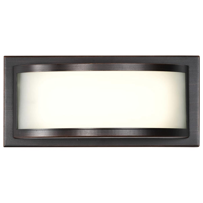 Vanity Nuvo 62-314 Mercer - (1) LED Wall Sconce - Frosted Glass - Georgetown Bronze Finish Nuvo