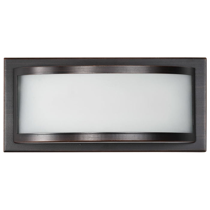 Vanity Nuvo 62-314 Mercer - (1) LED Wall Sconce - Frosted Glass - Georgetown Bronze Finish Nuvo