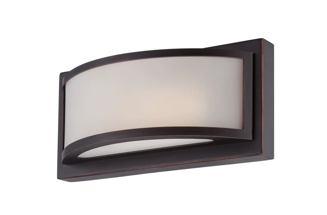 Vanity Nuvo 62-314 Mercer - (1) LED Wall Sconce - Frosted Glass - Georgetown Bronze Finish Nuvo