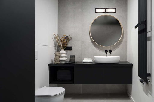 Vanity Nuvo 62-315 Mercer - (2) LED Wall Sconce - Frosted Glass - Georgetown Bronze Finish Nuvo