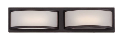 Vanity Nuvo 62-315 Mercer - (2) LED Wall Sconce - Frosted Glass - Georgetown Bronze Finish Nuvo