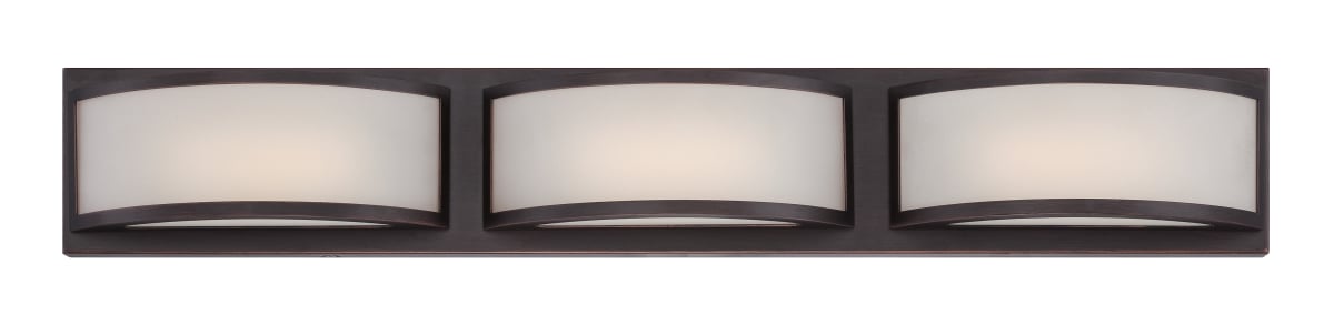 Vanity Nuvo 62-316 Mercer - (3) LED Wall Sconce - Frosted Glass - Georgetown Bronze Finish Nuvo