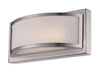 Vanity Nuvo 62-317 Mercer - (1) LED Wall Sconce - Frosted Glass - Brushed Nickel Finish Nuvo