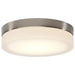 Flush Mount Nuvo 62-558 Pi - 9 Inch LED Flush Mount - Brushed Nickel Finish - Frosted Etched Glass - CCT Selectable - 120 Volts Nuvo