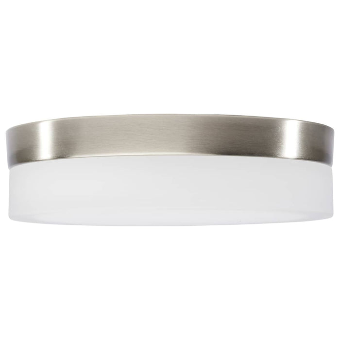 Flush Mount Nuvo 62-558 Pi - 9 Inch LED Flush Mount - Brushed Nickel Finish - Frosted Etched Glass - CCT Selectable - 120 Volts Nuvo
