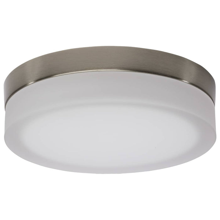 Flush Mount Nuvo 62-558 Pi - 9 Inch LED Flush Mount - Brushed Nickel Finish - Frosted Etched Glass - CCT Selectable - 120 Volts Nuvo