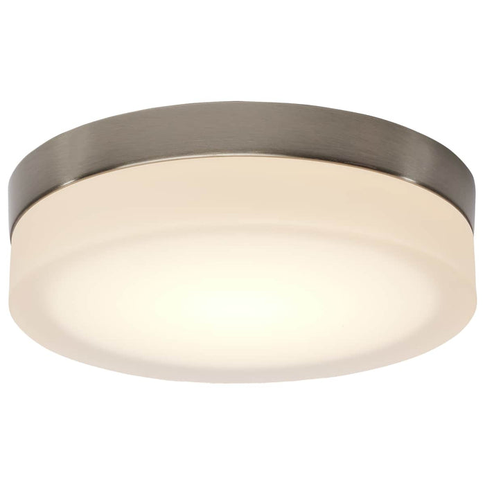 Flush Mount Nuvo 62-558 Pi - 9 Inch LED Flush Mount - Brushed Nickel Finish - Frosted Etched Glass - CCT Selectable - 120 Volts Nuvo