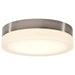 Flush Mount Nuvo 62-559 Pi - 11 Inch LED Flush Mount - Brushed Nickel Finish - Frosted Etched Glass - CCT Selectable - 120 Volts Nuvo