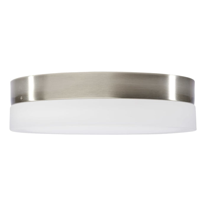 Flush Mount Nuvo 62-559 Pi - 11 Inch LED Flush Mount - Brushed Nickel Finish - Frosted Etched Glass - CCT Selectable - 120 Volts Nuvo