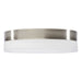 Flush Mount Nuvo 62-559 Pi - 11 Inch LED Flush Mount - Brushed Nickel Finish - Frosted Etched Glass - CCT Selectable - 120 Volts Nuvo