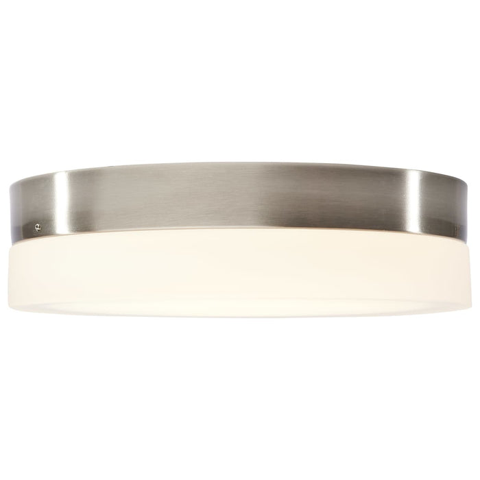 Flush Mount Nuvo 62-559 Pi - 11 Inch LED Flush Mount - Brushed Nickel Finish - Frosted Etched Glass - CCT Selectable - 120 Volts Nuvo