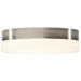Flush Mount Nuvo 62-559 Pi - 11 Inch LED Flush Mount - Brushed Nickel Finish - Frosted Etched Glass - CCT Selectable - 120 Volts Nuvo