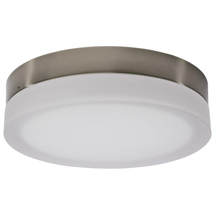 Flush Mount Nuvo 62-559 Pi - 11 Inch LED Flush Mount - Brushed Nickel Finish - Frosted Etched Glass - CCT Selectable - 120 Volts Nuvo