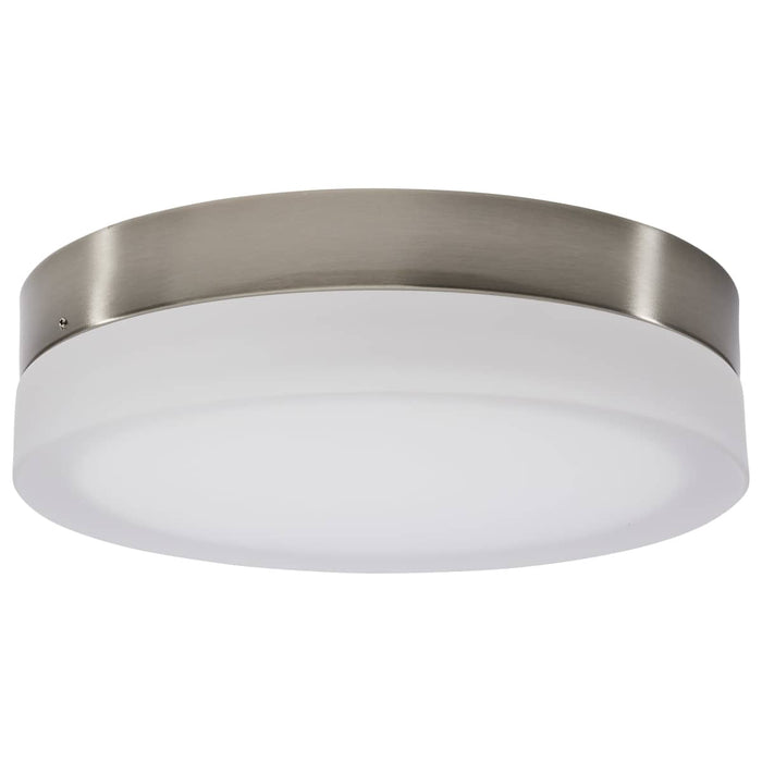Flush Mount Nuvo 62-559 Pi - 11 Inch LED Flush Mount - Brushed Nickel Finish - Frosted Etched Glass - CCT Selectable - 120 Volts Nuvo