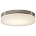 Flush Mount Nuvo 62-560 Pi - 14 Inch LED Flush Mount - Brushed Nickel Finish - Frosted Etched Glass - CCT Selectable - 120 Volts Nuvo