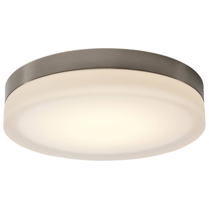 Flush Mount Nuvo 62-560 Pi - 14 Inch LED Flush Mount - Brushed Nickel Finish - Frosted Etched Glass - CCT Selectable - 120 Volts Nuvo