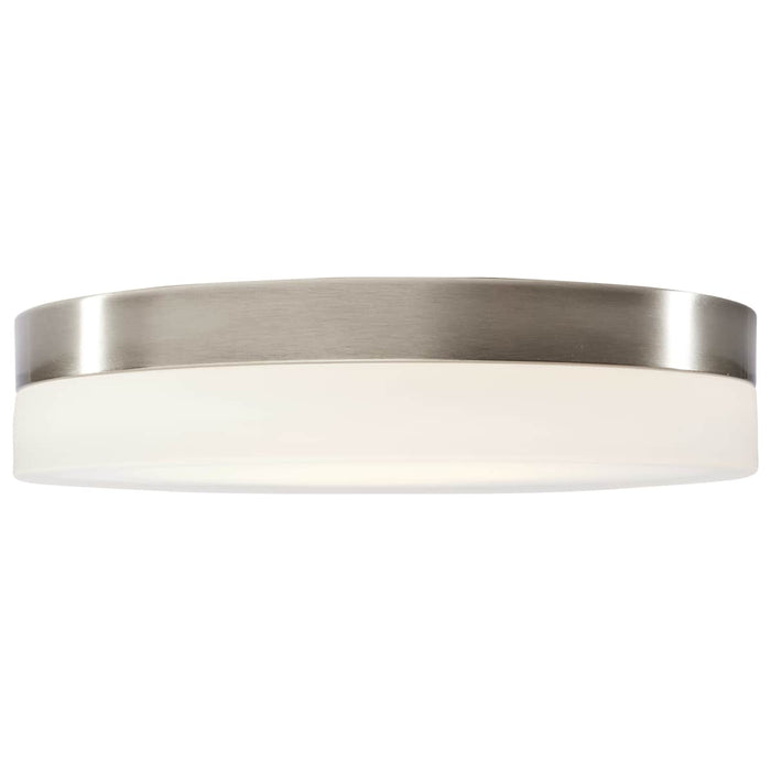 Flush Mount Nuvo 62-560 Pi - 14 Inch LED Flush Mount - Brushed Nickel Finish - Frosted Etched Glass - CCT Selectable - 120 Volts Nuvo