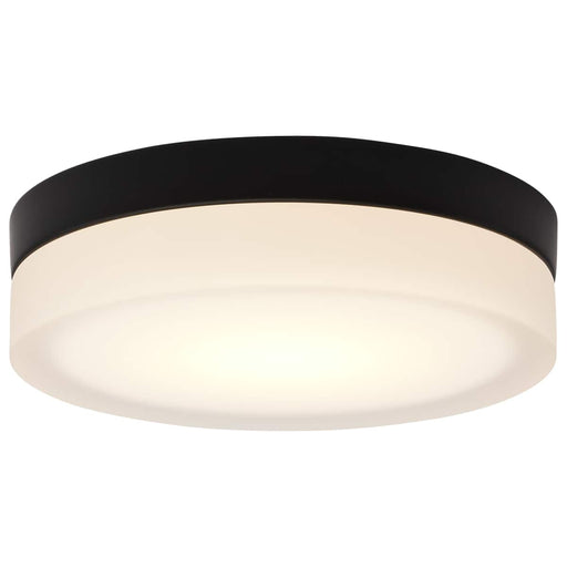 Flush Mount Nuvo 62-568 Pi - 9 Inch LED Flush Mount - Black Finish - Frosted Etched Glass - CCT Selectable - 120 Volts Nuvo