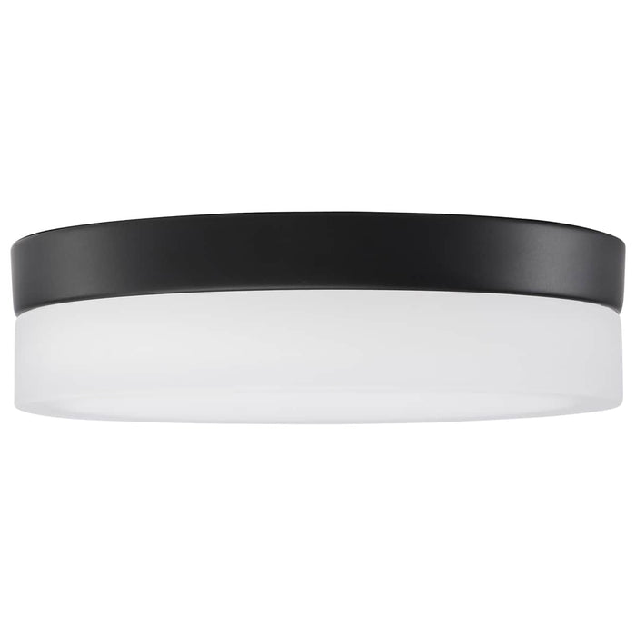 Flush Mount Nuvo 62-568 Pi - 9 Inch LED Flush Mount - Black Finish - Frosted Etched Glass - CCT Selectable - 120 Volts Nuvo