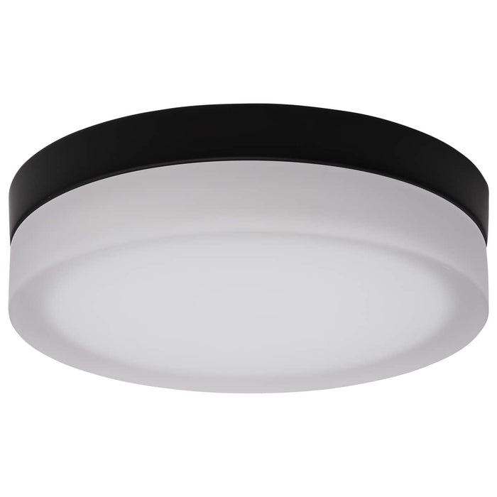Flush Mount Nuvo 62-568 Pi - 9 Inch LED Flush Mount - Black Finish - Frosted Etched Glass - CCT Selectable - 120 Volts Nuvo
