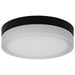 Flush Mount Nuvo 62-568 Pi - 9 Inch LED Flush Mount - Black Finish - Frosted Etched Glass - CCT Selectable - 120 Volts Nuvo
