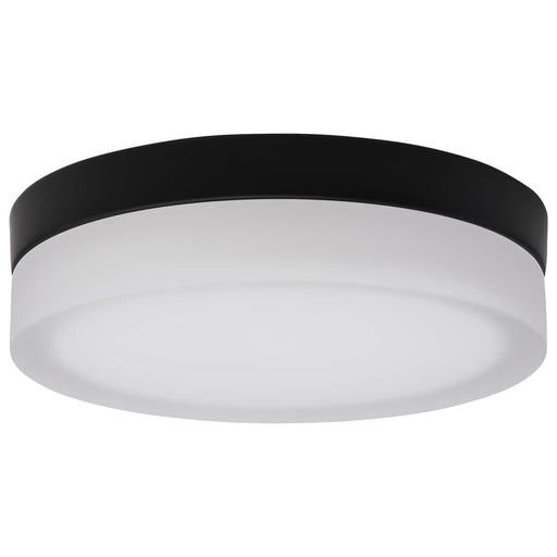 Flush Mount Nuvo 62-568 Pi - 9 Inch LED Flush Mount - Black Finish - Frosted Etched Glass - CCT Selectable - 120 Volts Nuvo