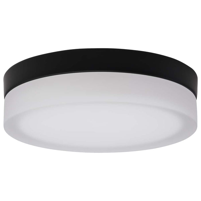 Flush Mount Nuvo 62-568 Pi - 9 Inch LED Flush Mount - Black Finish - Frosted Etched Glass - CCT Selectable - 120 Volts Nuvo