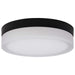 Flush Mount Nuvo 62-568 Pi - 9 Inch LED Flush Mount - Black Finish - Frosted Etched Glass - CCT Selectable - 120 Volts Nuvo