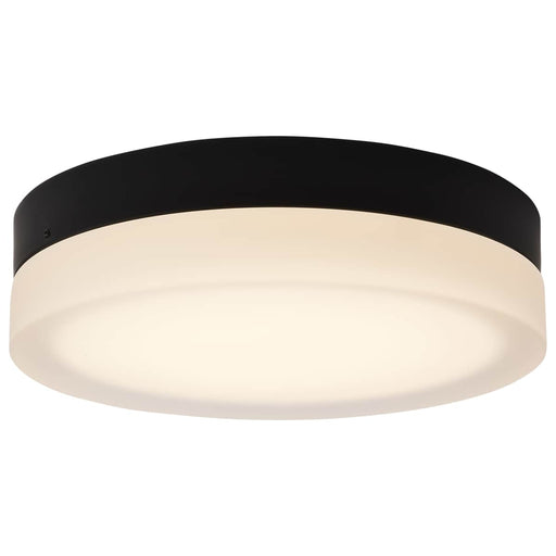 Flush Mount Nuvo 62-569 Pi - 11 Inch LED Flush Mount - Black Finish - Frosted Etched Glass - CCT Selectable - 120 Volts Nuvo