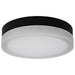 Flush Mount Nuvo 62-569 Pi - 11 Inch LED Flush Mount - Black Finish - Frosted Etched Glass - CCT Selectable - 120 Volts Nuvo