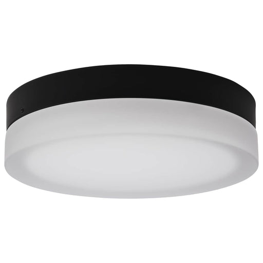 Flush Mount Nuvo 62-569 Pi - 11 Inch LED Flush Mount - Black Finish - Frosted Etched Glass - CCT Selectable - 120 Volts Nuvo