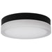 Flush Mount Nuvo 62-569 Pi - 11 Inch LED Flush Mount - Black Finish - Frosted Etched Glass - CCT Selectable - 120 Volts Nuvo