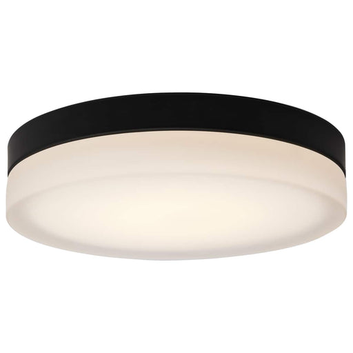 Flush Mount Nuvo 62-570 Pi - 14 Inch LED Flush Mount - Black Finish - Frosted Etched Glass - CCT Selectable - 120 Volts Nuvo