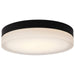 Flush Mount Nuvo 62-570 Pi - 14 Inch LED Flush Mount - Black Finish - Frosted Etched Glass - CCT Selectable - 120 Volts Nuvo