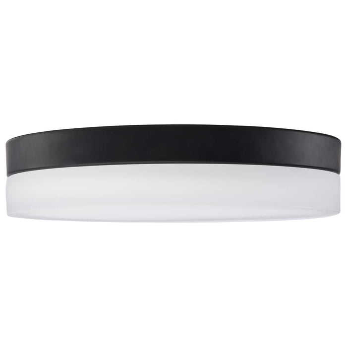 Flush Mount Nuvo 62-570 Pi - 14 Inch LED Flush Mount - Black Finish - Frosted Etched Glass - CCT Selectable - 120 Volts Nuvo