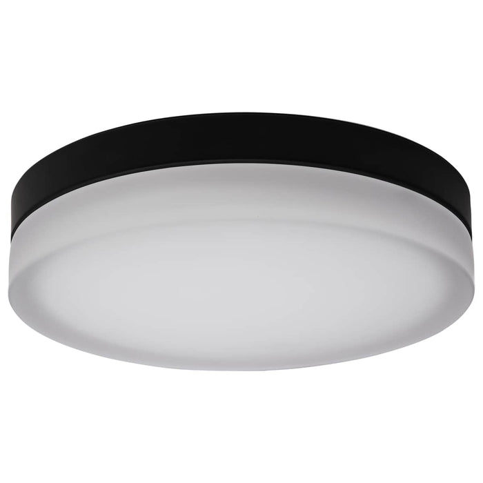 Flush Mount Nuvo 62-570 Pi - 14 Inch LED Flush Mount - Black Finish - Frosted Etched Glass - CCT Selectable - 120 Volts Nuvo