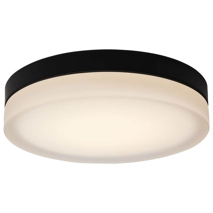 Flush Mount Nuvo 62-570 Pi - 14 Inch LED Flush Mount - Black Finish - Frosted Etched Glass - CCT Selectable - 120 Volts Nuvo