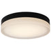 Flush Mount Nuvo 62-570 Pi - 14 Inch LED Flush Mount - Black Finish - Frosted Etched Glass - CCT Selectable - 120 Volts Nuvo