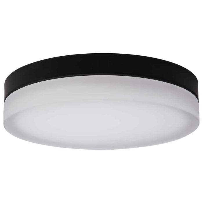 Flush Mount Nuvo 62-570 Pi - 14 Inch LED Flush Mount - Black Finish - Frosted Etched Glass - CCT Selectable - 120 Volts Nuvo