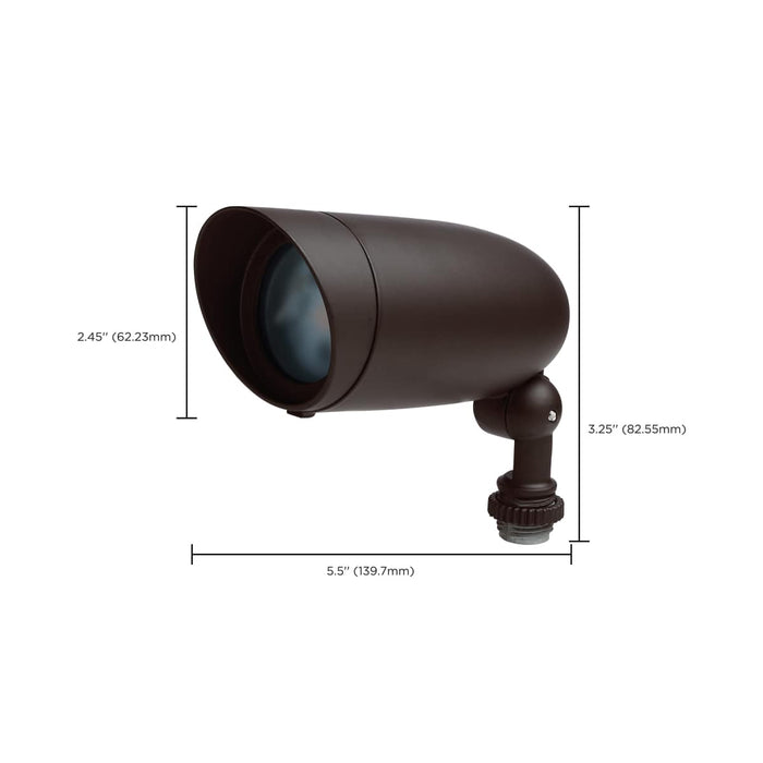 Flood Light Nuvo 62-5901 6 Watt LED Landscape Floodlight - RGB and 2700K-5000K Tunable White - Bronze Finish Nuvo