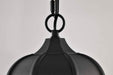 Pendant Nuvo 62-5944 East River Collection - 1 Light Outdoor Hanging Fixture - LED - SMART - Starfish RGBTW - CCT Selectable - Matte Black - Clear Water Glass Nuvo