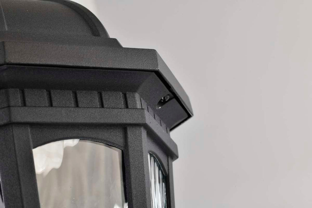 Pendant Nuvo 62-5944 East River Collection - 1 Light Outdoor Hanging Fixture - LED - SMART - Starfish RGBTW - CCT Selectable - Matte Black - Clear Water Glass Nuvo
