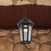 Pendant Nuvo 62-5944 East River Collection - 1 Light Outdoor Hanging Fixture - LED - SMART - Starfish RGBTW - CCT Selectable - Matte Black - Clear Water Glass Nuvo