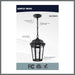 Pendant Nuvo 62-5944 East River Collection - 1 Light Outdoor Hanging Fixture - LED - SMART - Starfish RGBTW - CCT Selectable - Matte Black - Clear Water Glass Nuvo