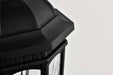 Sconce Nuvo 62-5945 East River Collection - 1 Light Outdoor Small Wall Fixture - LED - SMART - Starfish RGBTW - CCT Selectable - Matte Black - Clear Water Glass Nuvo