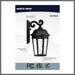 Sconce Nuvo 62-5945 East River Collection - 1 Light Outdoor Small Wall Fixture - LED - SMART - Starfish RGBTW - CCT Selectable - Matte Black - Clear Water Glass Nuvo