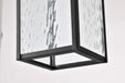 Pendant Nuvo 62-5996 Austen Collection - 1 Light Outdoor Hanging Fixture - LED - SMART - Starfish RGBTW - CCT Selectable - Matte Black - Clear Water Glass Nuvo