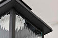Pendant Nuvo 62-5996 Austen Collection - 1 Light Outdoor Hanging Fixture - LED - SMART - Starfish RGBTW - CCT Selectable - Matte Black - Clear Water Glass Nuvo