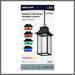 Pendant Nuvo 62-5996 Austen Collection - 1 Light Outdoor Hanging Fixture - LED - SMART - Starfish RGBTW - CCT Selectable - Matte Black - Clear Water Glass Nuvo