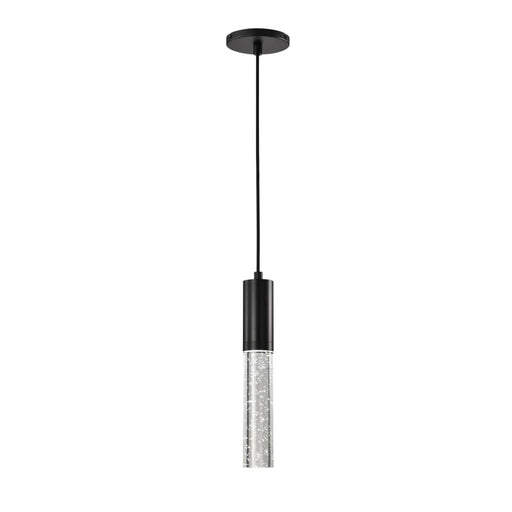 Pendant Nuvo 62-6001 Lacey - 2 Inch LED Mini Pendant - RGB/TW - Starfish Enabled - Matte Black with K9 Bubble Crystal Nuvo